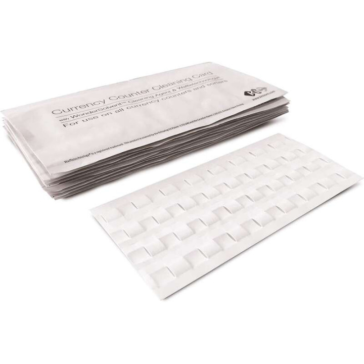 Safescan Pack de 15 Tarjetas de Limpieza - para Contadoras de Billetes - Elimina Suciedad y Residuos - Manten Tu Equipo en Opti