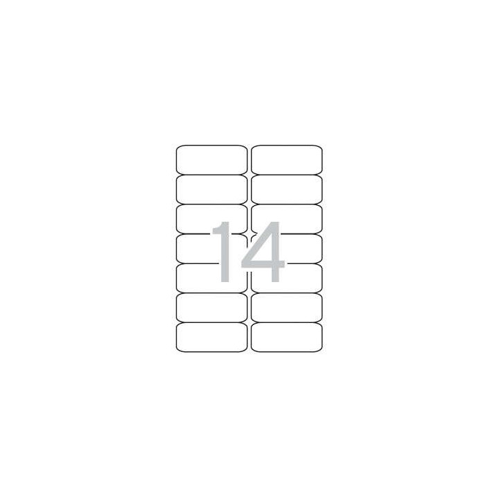 Apli Etiquetas Blancas Permanentes 99.1 x 38.1mm 25 Hojas