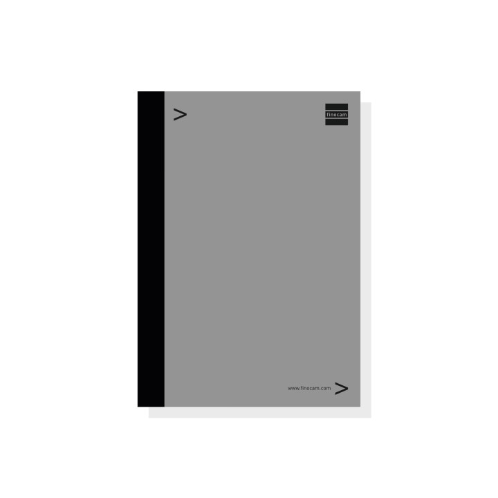 Finocam Bloc de Notas para Agendas Duo - Formato E10 - 155x5x215mm - Color Gris