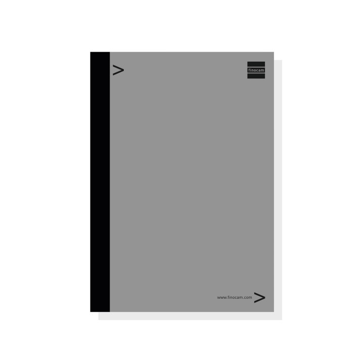 Finocam Bloc de Notas para Agendas Duo - Formato E40 - 210x5x297mm - Color Gris