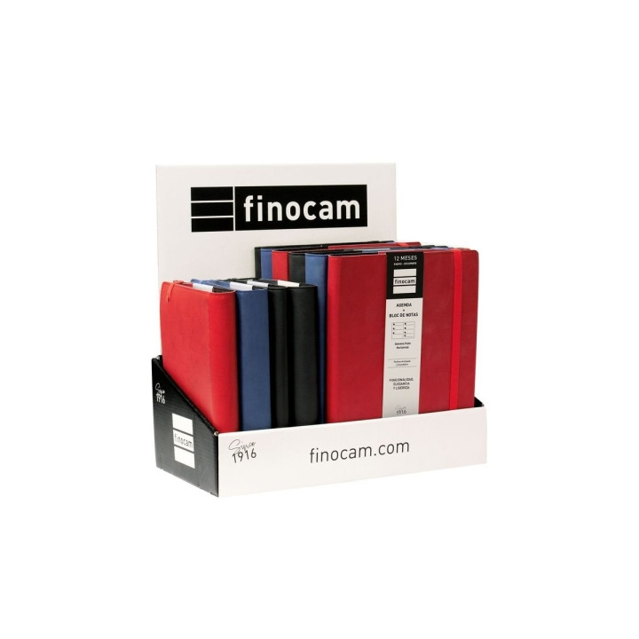 Finocam Duoband Expositor con 10 Agendas Surtidas - Anual 2026 - Formato Surtidos - Color Surtidos
