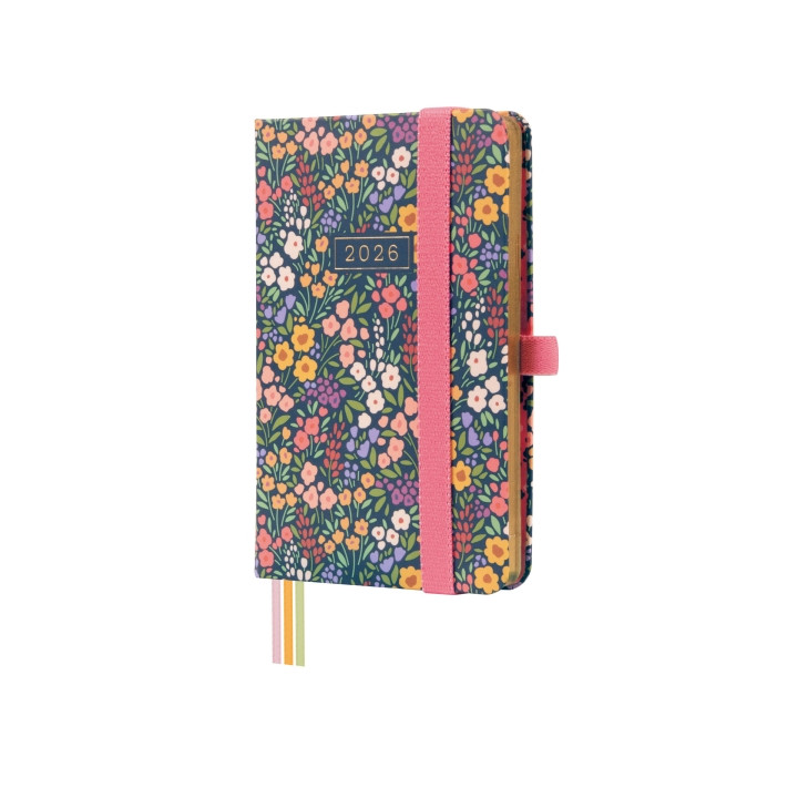 Finocam Minimal Design Agenda en Catalan - Anual 2026 - Tapa Dura - Cierre con Goma Elastica - Formato M2 - 86x15x132mm - Seman