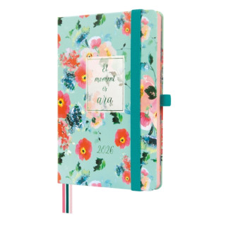 Finocam Minimal Design Agenda en Catalan - Anual 2026 - Tapa Dura - Cierre con Goma Elastica - Formato M4 - 124x15x174mm - Sema