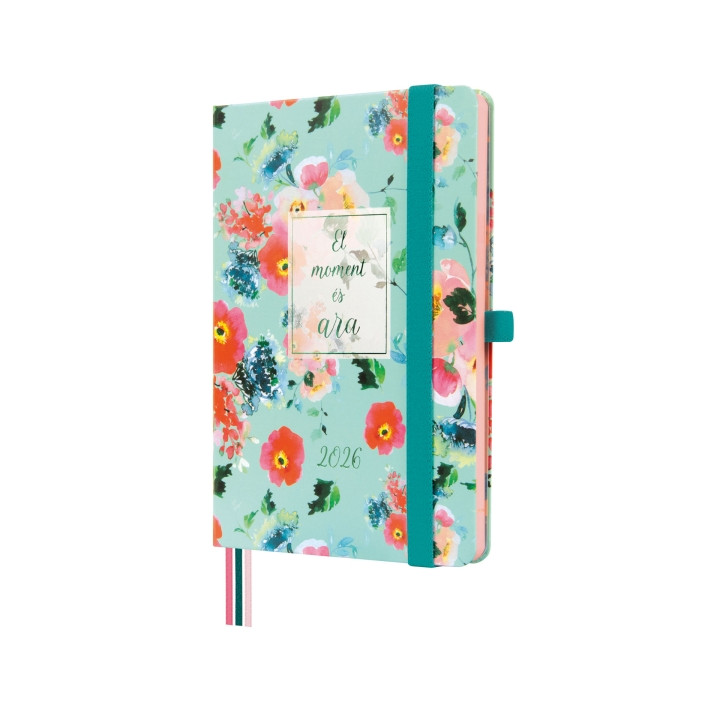 Finocam Minimal Design Agenda en Catalan - Anual 2026 - Tapa Dura - Cierre con Goma Elastica - Formato M4 - 124x15x174mm - Sema