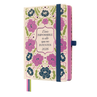 Finocam Minimal Design Agenda en Catalan - Anual 2026 - Tapa Dura - Cierre con Goma Elastica - Formato M4 - 124x25x174mm - 1 Di