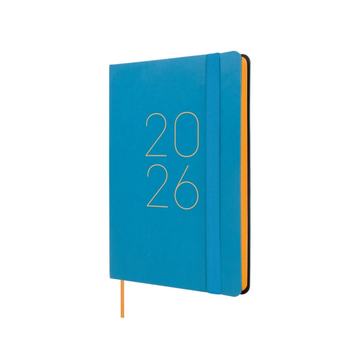 Finocam Flexi Lisa Agenda en Catalan - Anual 2026 - Tapa Blanda - Formato F4 - 120x13x172mm - Semana Vista Horizontal - Color A