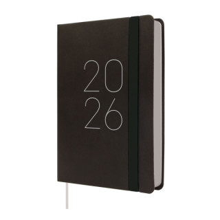 Finocam Flexi Lisa Agenda en Catalan - Anual 2026 - Tapa Blanda - Formato F4 - 120x23x172mm - 1 Dia por Pagina - Color Negro