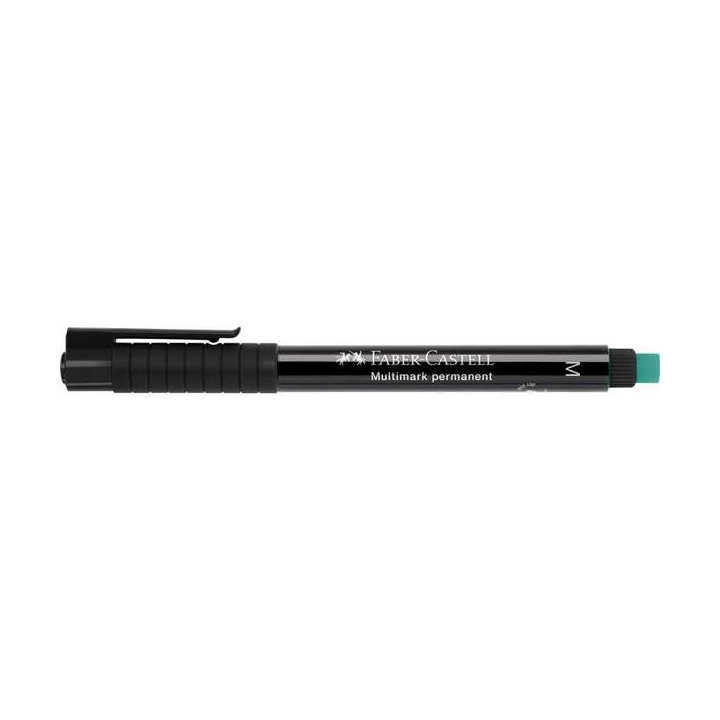 Faber-Castell Multimark Rotulador Permanente - Ancho de Trazo 1mm - Goma de Borrar Integrada - Resistente a la Luz y al Agua -
