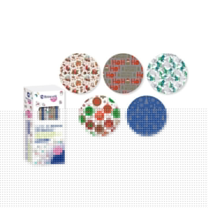 Bismark Navidad Oro/Plata Rollo de Papel Regalo - Medidas 70cmx200cm - 5 Diseños Diferentes