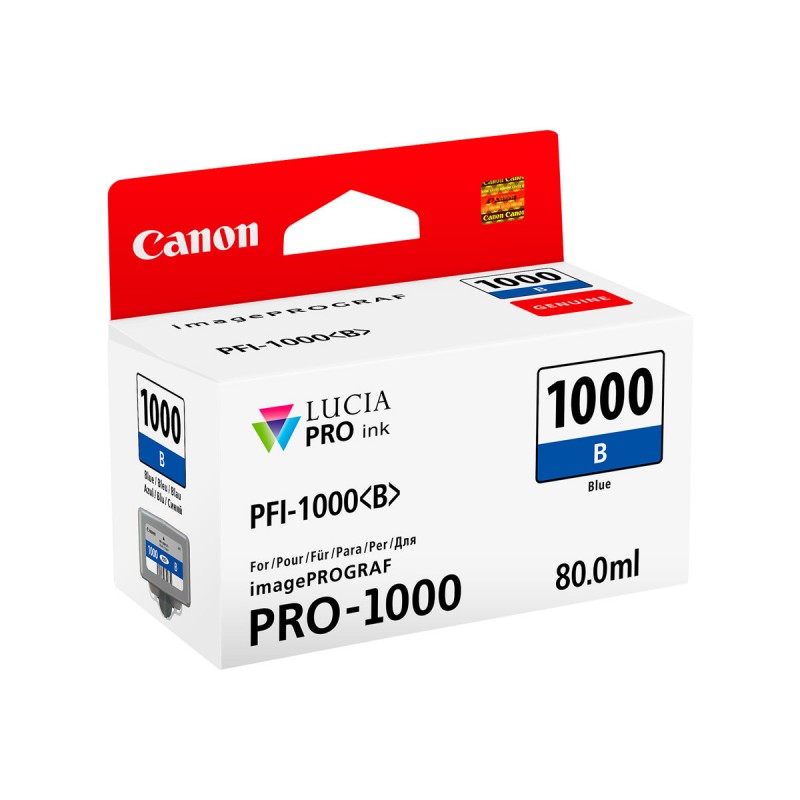 Canon pfi1000 blue cartucho de tinta original - pfi1000b/0555c001 Canon pfi1000 blue cartucho de tinta original - pfi1000b/0555c001