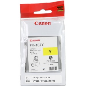 Canon pfi102 amarillo cartucho de tinta original - 0898b001