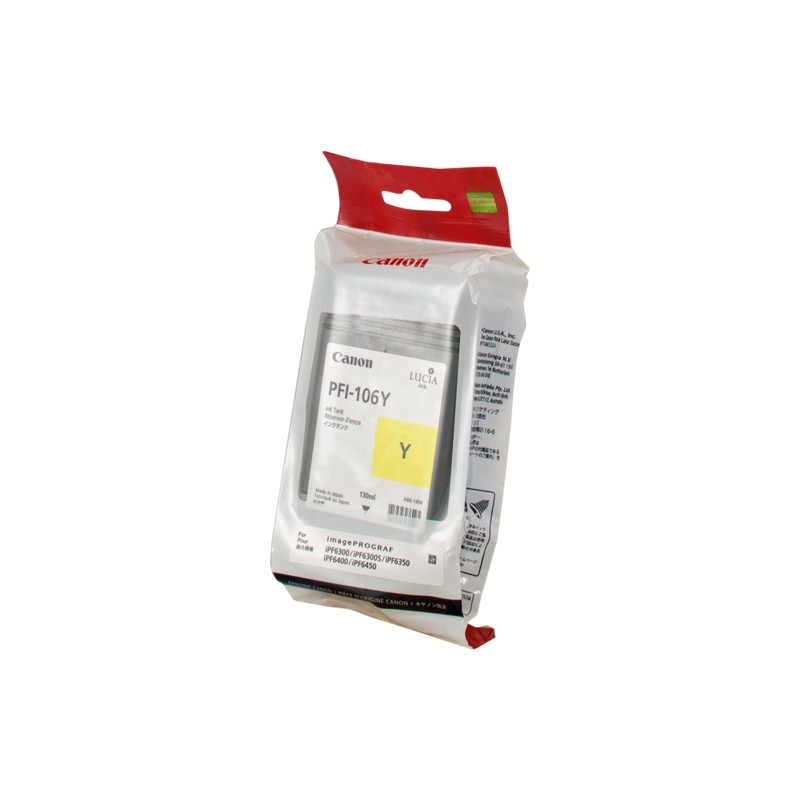 Canon pfi106 amarillo cartucho de tinta original - pfi106y/6624b001 Canon pfi106 amarillo cartucho de tinta original - pfi106y/6624b001