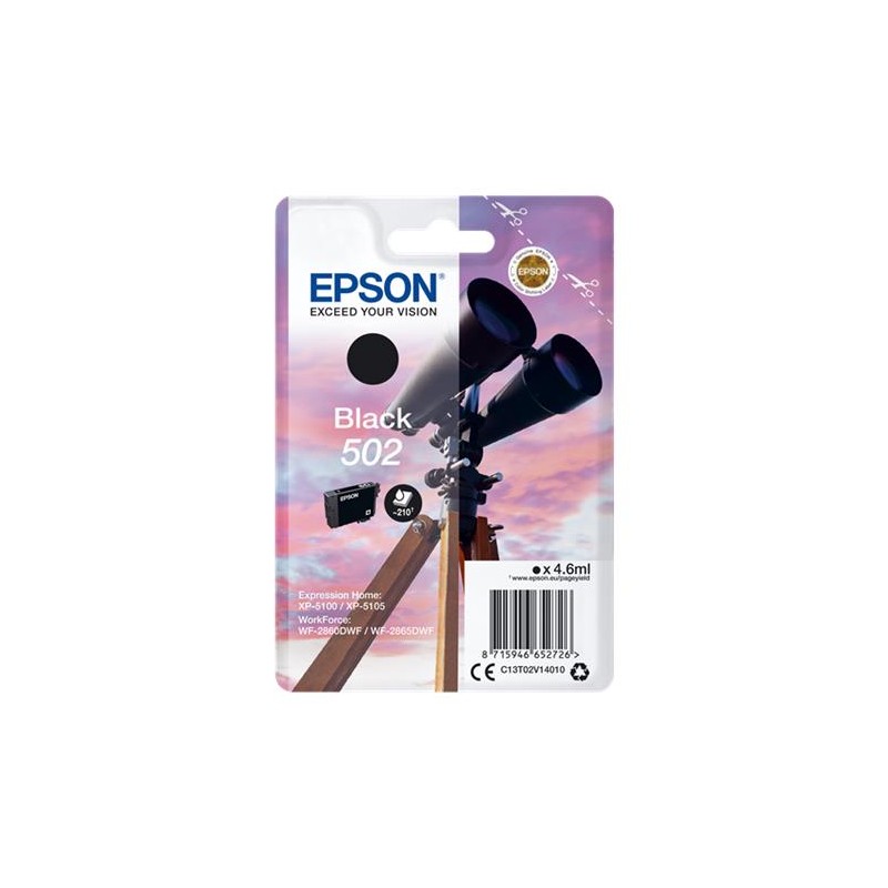 Epson 502 negro cartucho de tinta original - c13t02v14010 Epson 502 negro cartucho de tinta original - c13t02v14010