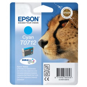 Epson t0712 cyan cartucho de tinta original - c13t07124012