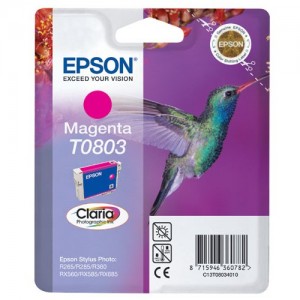Epson t0803 magenta cartucho de tinta original - c13t08034011