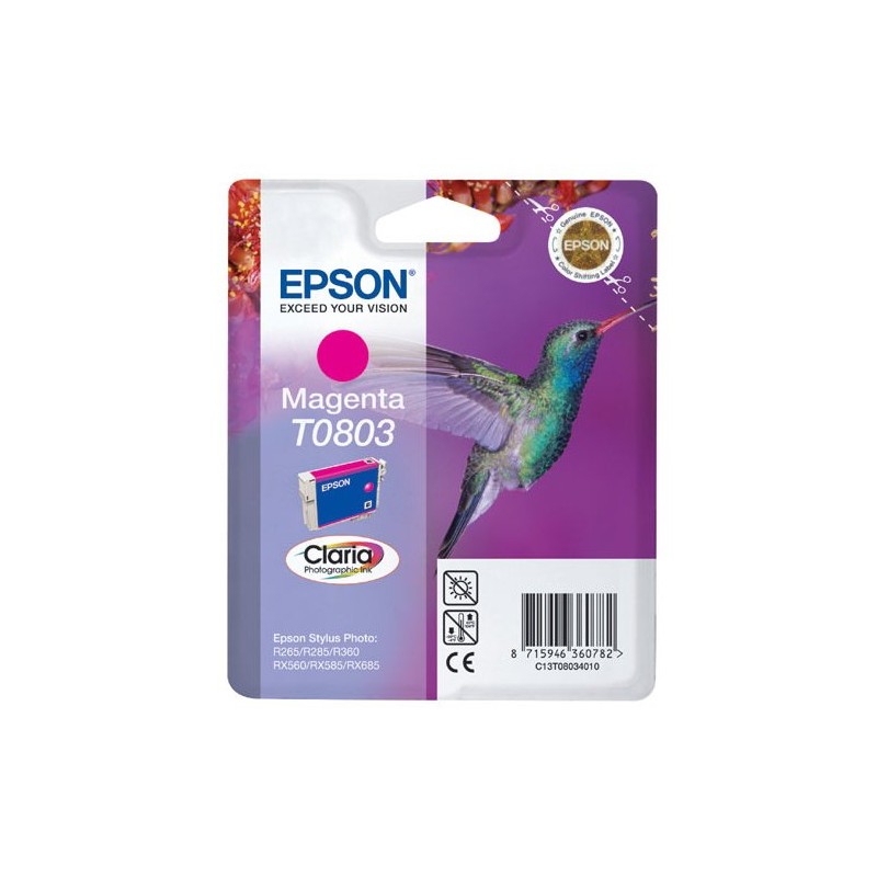 Epson t0803 magenta cartucho de tinta original - c13t08034011 Epson t0803 magenta cartucho de tinta original - c13t08034011