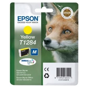 Epson t1284 amarillo cartucho de tinta original - c13t12844012