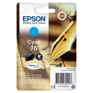 Epson t1622 cyan cartucho de tinta original - c13t16224012