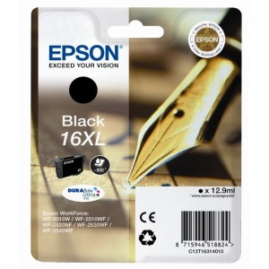 Epson t1631 negro cartucho de tinta original - c13t16314012