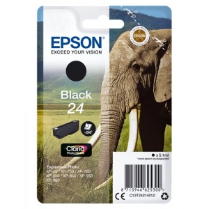 Epson t2421 (24) negro cartucho de tinta original - c13t24214012