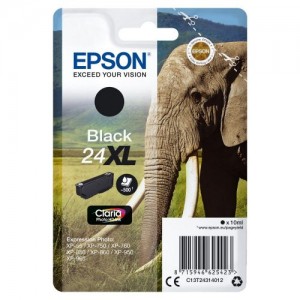 Epson t2431 (24xl) negro cartucho de tinta original - c13t24314012