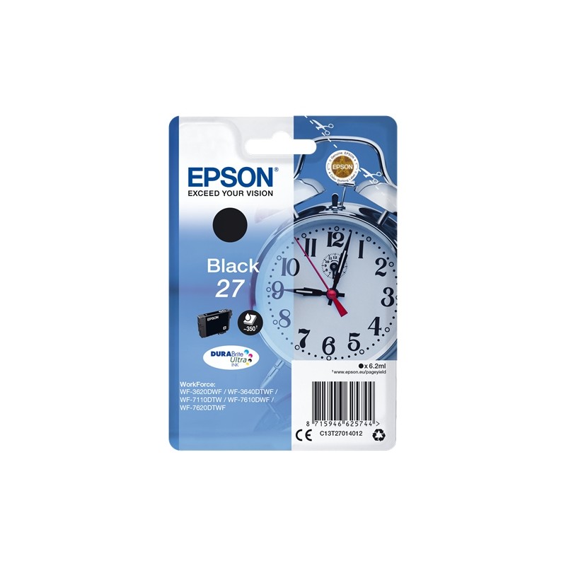 Epson t2701 (27) negro cartucho de tinta original - c13t27014012 Epson t2701 (27) negro cartucho de tinta original - c13t27014012