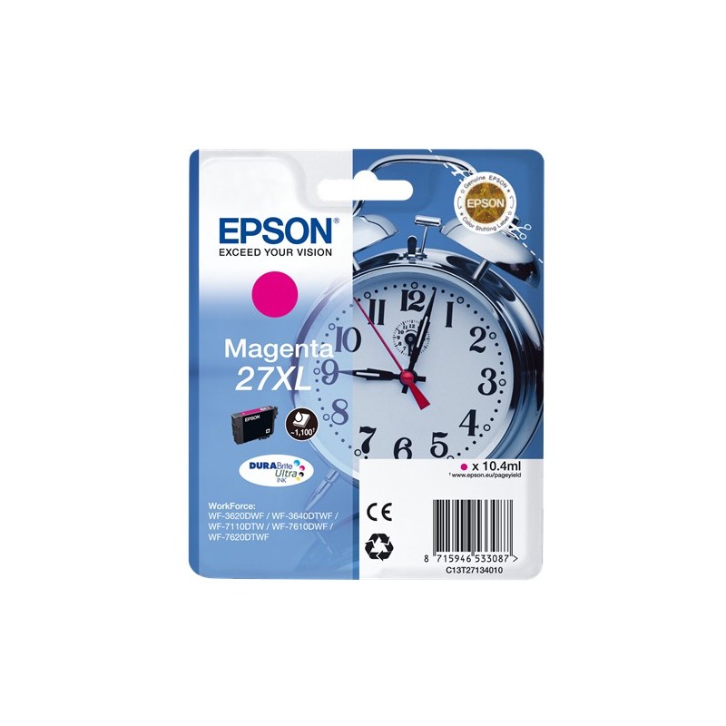 Epson t2713 (27xl) magenta cartucho de tinta original - c13t27134012 Epson t2713 (27xl) magenta cartucho de tinta original - c13t27134012