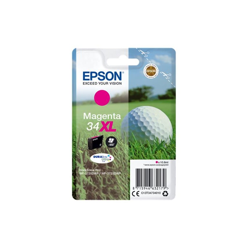 Epson t3473 (34xl) magenta cartucho de tinta original - c13t34734010 Epson t3473 (34xl) magenta cartucho de tinta original - c13t34734010