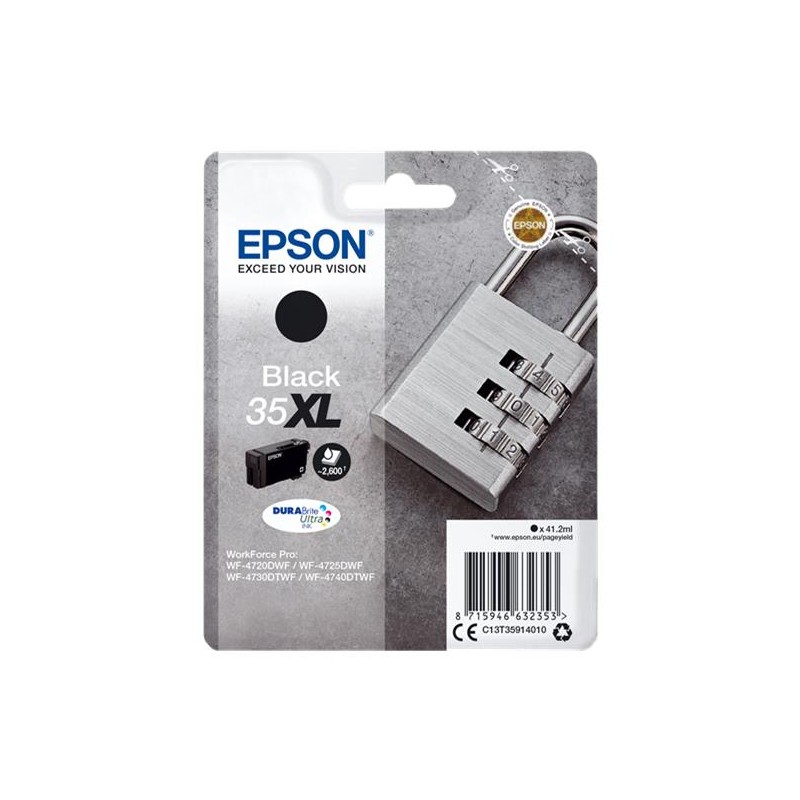 Epson t3591 (35xl) negro cartucho de tinta original - c13t35914010 Epson t3591 (35xl) negro cartucho de tinta original - c13t35914010