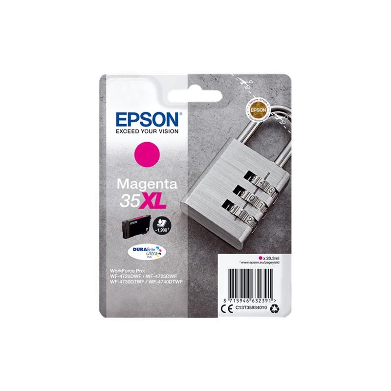 Epson t3593 (35xl) magenta cartucho de tinta original - c13t35934010 Epson t3593 (35xl) magenta cartucho de tinta original - c13t35934010