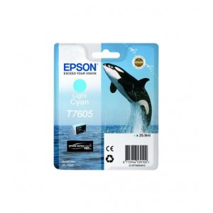 Epson t7605 cyan light cartucho de tinta original - c13t76054010