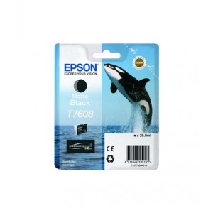 Epson t7608 negro mate cartucho de tinta original - c13t76084010