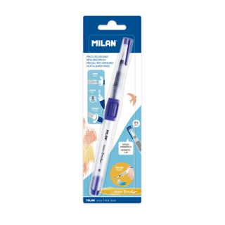Milan Water Brush Pincel con Deposito de Agua - Recargable - Color Azul