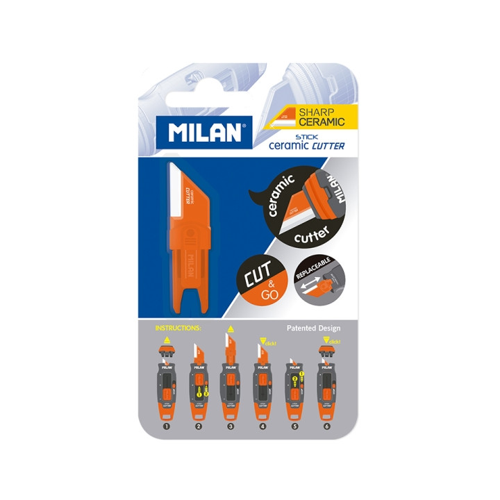 Milan Stick Recambio para Cuter - Hoja Ceramica - Color Blanco