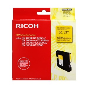 Ricoh gc21y amarillo cartucho de gel original - 405535