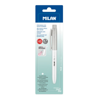 Milan Pl1 + Portaminas 0.7mm - Superficie Antibacteriana - Color Gris