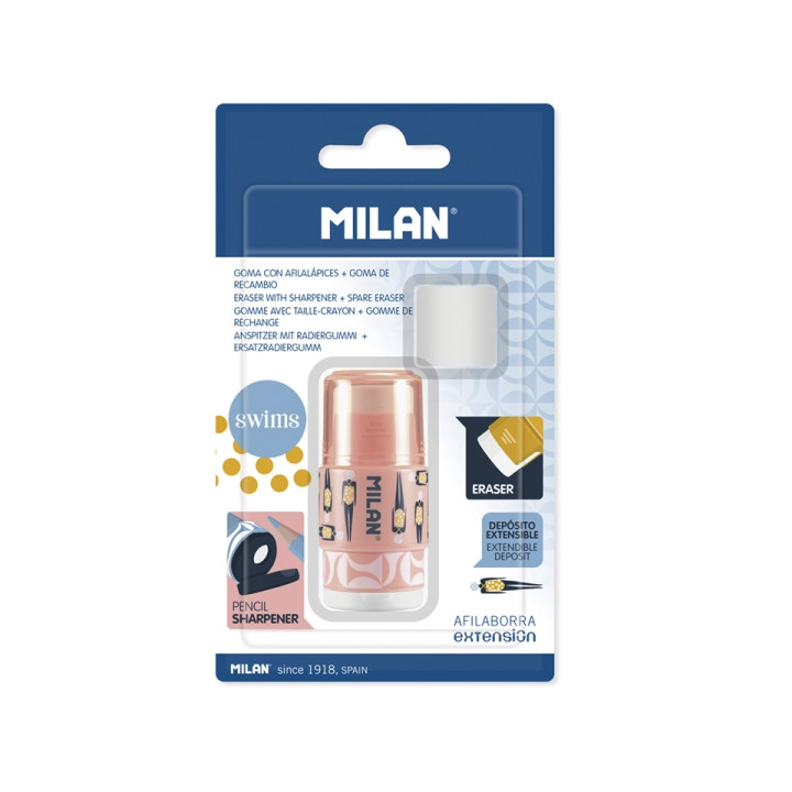 Milan Extension Swims Afilaborra - 1 Goma de Recambio - Cuchilla de Acero de Seguridad - Colores Surtidos
