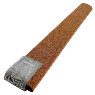 Canson Rollo de Papel Crespon 44 g/m² - Crepado al 90% - Rollo de 50x250cm - Ideal para Manualidades y Decoracion - Color Cobr