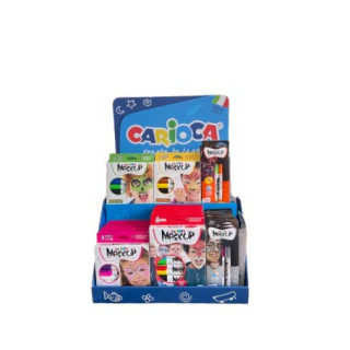 Carioca Mask Up Expositor con 32 Packs de Maquillaje para Fiestas Surtidos