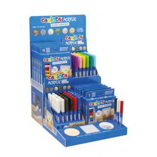 Carioca Acrylic Expositor Surtido de Marcadores Acrilicos