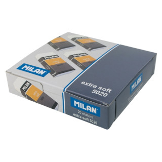 Milan Soft 5020 Gomas de Borrar para Bellas Artes - Envueltas Individualmente - Color Blanco
