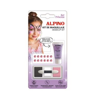 Alpino Set de Maquillaje Princess - Se Lava con Agua y Jabon - Testado Dermatologicamente - Colores Surtidos