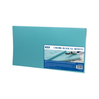 Milan Carving Block Plancha de Grabado - Vinilo Flexible - Formato L - 28x15x0.6cm - Color Azul