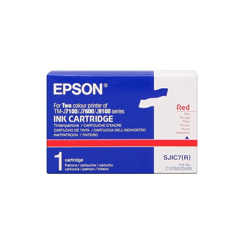 Epson sjic7 rojo cartucho de tinta original - c33s020405 Epson sjic7 rojo cartucho de tinta original - c33s020405