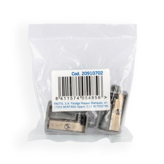 Milan Pack de 2 Sacapuntas de Recambio para Sacapuntas Electrico Doble - Maxi y Regular - Color Transparente