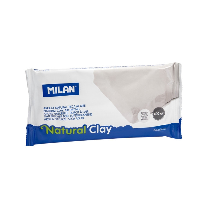 Milan Arcilla Natural - Seca al Aire - 400g - Color Blanco