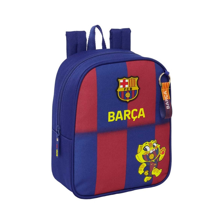 Safta F.C.Barcelona Mochila Guarderia de 6L - Adaptable a Carro - Tarjeta de Identificacion Personal - Cierre de Cremallera - 2