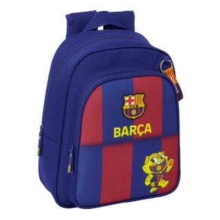 Safta F.C.Barcelona Mochila Infantil de 9L - Adaptable a Carro - 2 Compartimentos - Portabotellas - 27x33x10cm - Color Rojo y A
