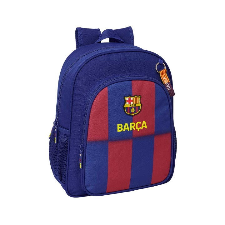 Safta F.C.Barcelona Mochila Infantil de 15L - Adaptable a Carro - 2 Compartimentos - Portabotellas - 32x38x12cm - Color Rojo y
