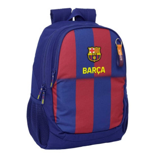 Safta F.C.Barcelona Mochila Escolar de 23L - Adaptable a Carro - 2 Compartimentos - Portabotellas - 32x44x16cm - Color Rojo y A